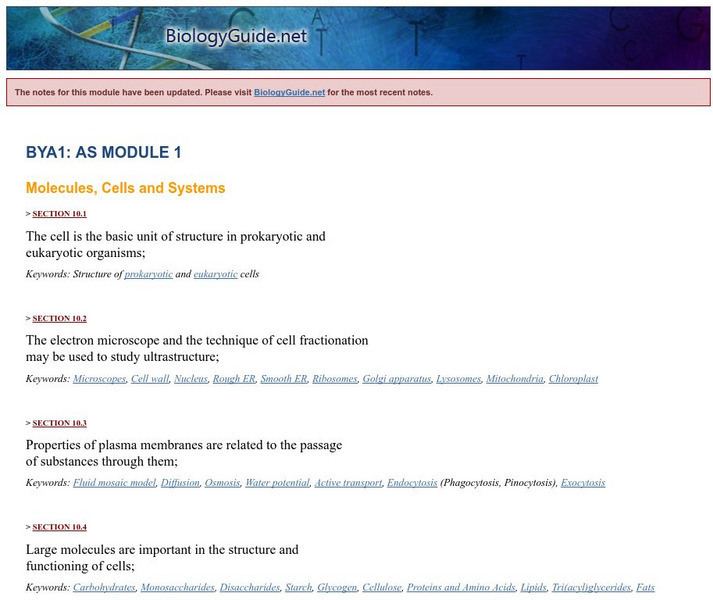 Biology Guide: Molecules, Cells, and Systems Handout Biology Guide: Molecules, Cells, and Systems Handout
