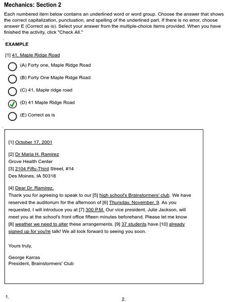 Holt, Rinehart and Winston: Fifth Course Mechanics Quiz 2 Unknown Type