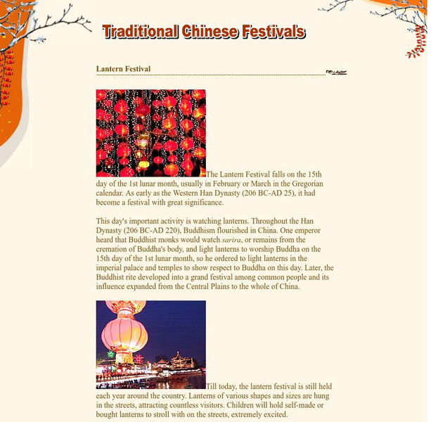 China Internet Information Center: Lantern Festival Handout China Internet Information Center: Lantern Festival Handout