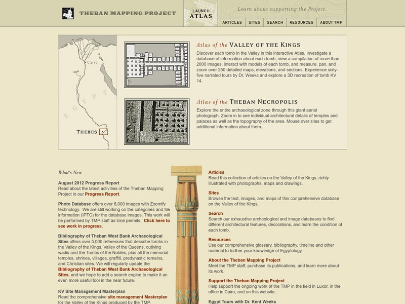 American University (Cairo): Theban Mapping Project Website American University (Cairo): Theban Mapping Project Website