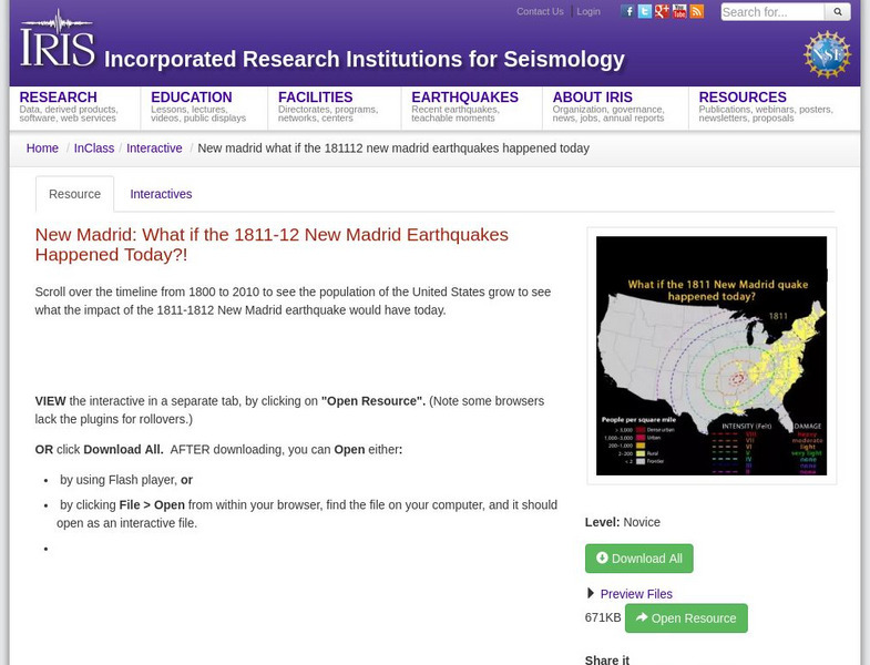 Iris: New Madrid: What if the 1811 12 New Madrid Earthquakes Happened Today? Graphic Iris: New Madrid: What if the 1811 12 New Madrid Earthquakes Happened Today? Graphic