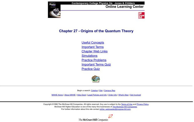 Mc Graw Hill Companies: Origins of the Quantum Theory eBook Mc Graw Hill Companies: Origins of the Quantum Theory eBook