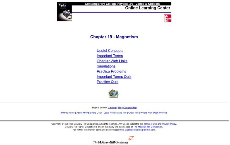 Mhhe: Chapter 19 Magnetism eBook Mhhe: Chapter 19 Magnetism eBook
