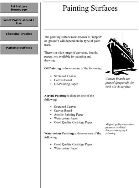 Painting Surfaces Website Painting Surfaces Website