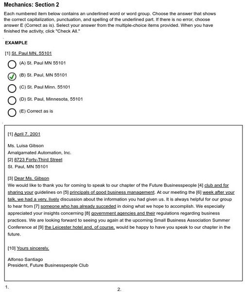 Holt, Rinehart and Winston: Sixth Course Mechanics Quiz 2 Unknown Type