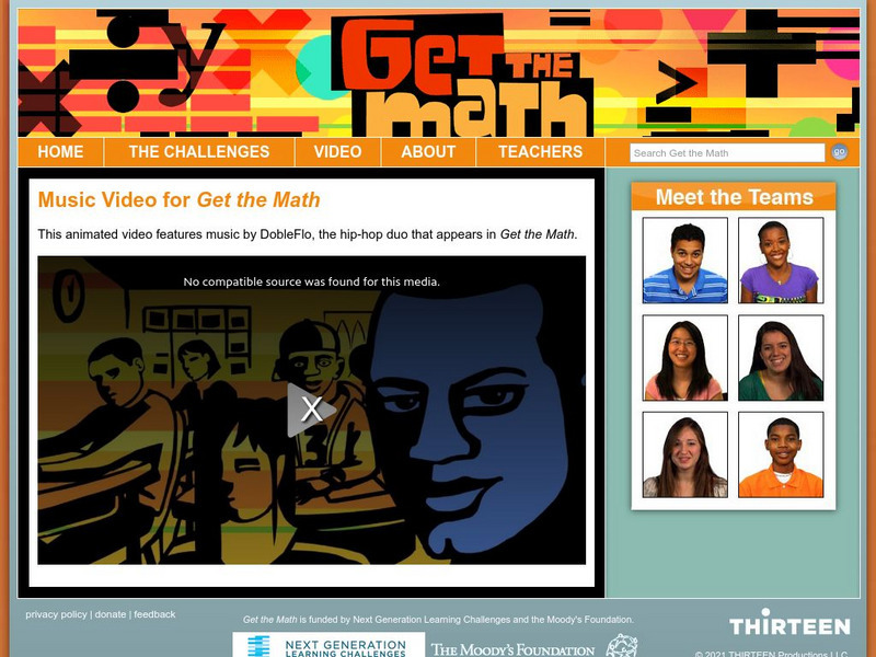 Wnet: Thirteen: Get the Math: Music Video for Get the Math Instructional Video