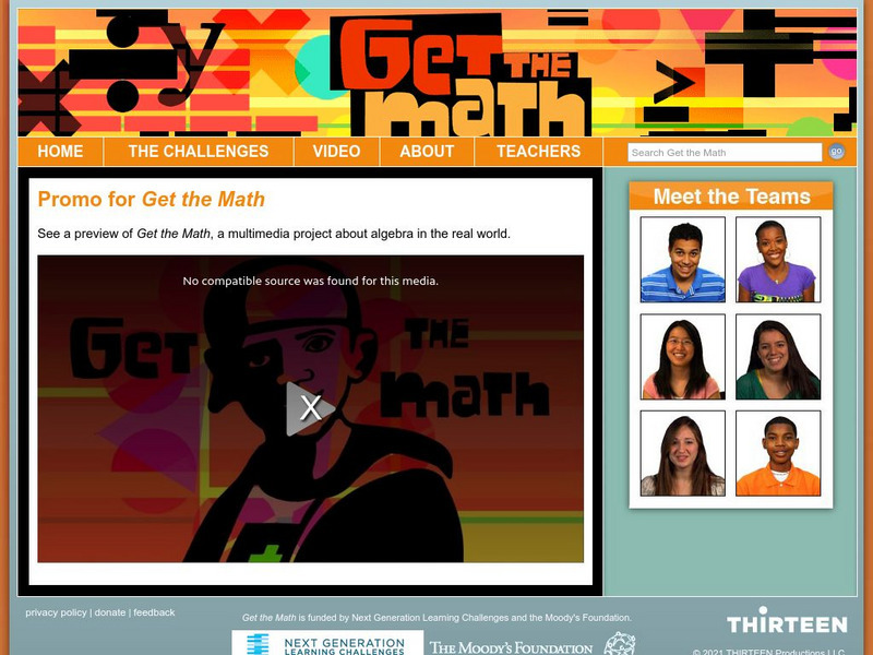 Wnet: Thirteen: Get the Math: Promo for Get the Math Instructional Video Wnet: Thirteen: Get the Math: Promo for Get the Math Instructional Video