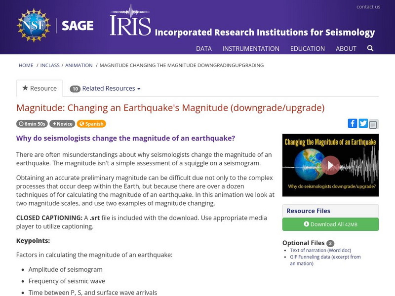 Iris: Magnitude: Changing an Earthquake's Magnitude (Downgrade/upgrade) Instructional Video Iris: Magnitude: Changing an Earthquake's Magnitude (Downgrade/upgrade) Instructional Video