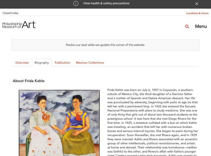 Philadelphia Museum of Art: Frida Kahlo Website Philadelphia Museum of Art: Frida Kahlo Website
