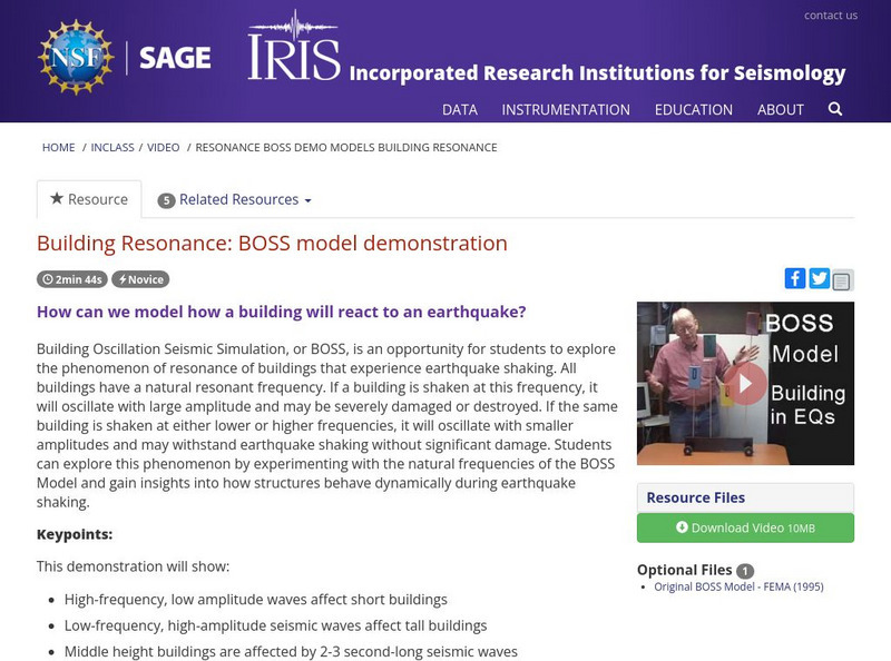 Iris: Building Resonance: Boss Model Demonstration Instructional Video
