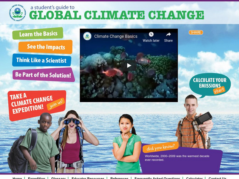 Epa: A Student's Guide to Global Climate Change Website Epa: A Student's Guide to Global Climate Change Website