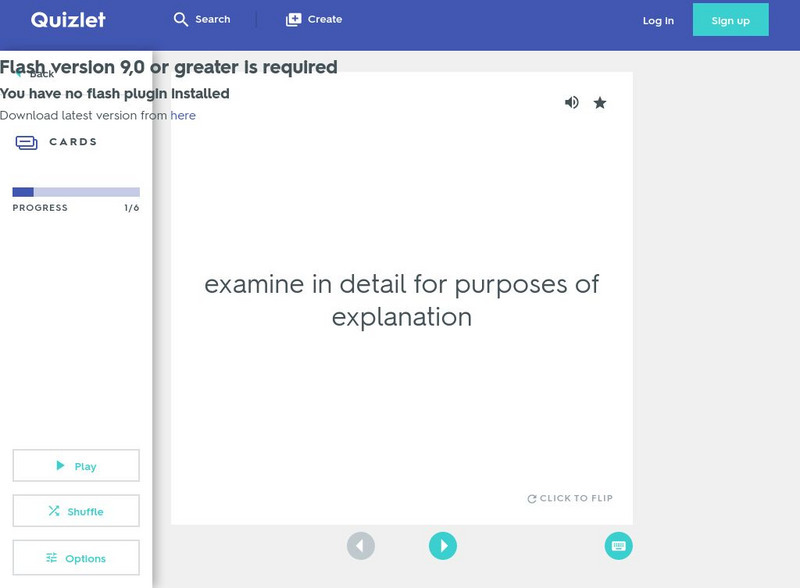 Quizlet: 6th Grade Vocabulary Flashcards Unknown Type Quizlet: 6th Grade Vocabulary Flashcards Unknown Type
