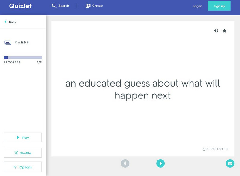 Quizlet: Prediction and Inference Terms Flashcards Interactive Quizlet: Prediction and Inference Terms Flashcards Interactive