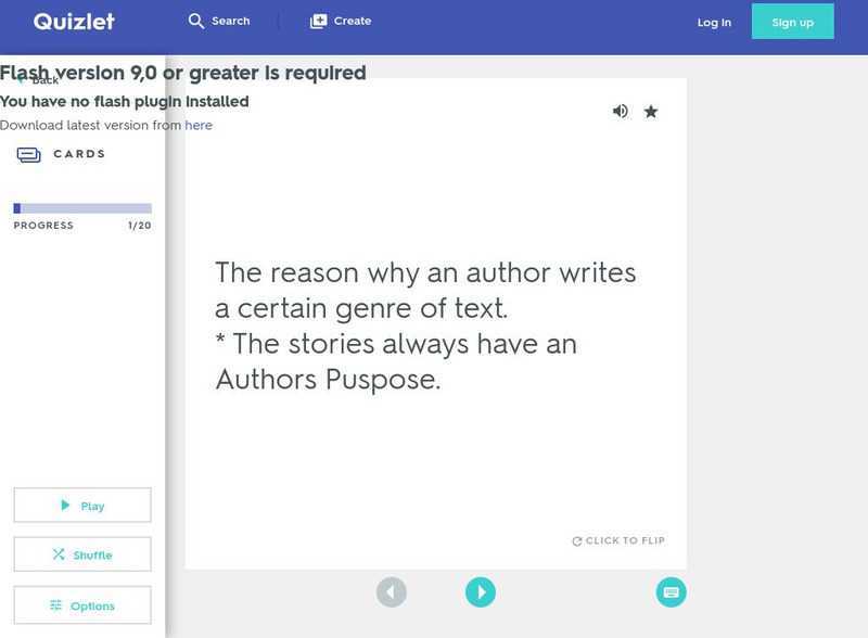 Quizlet: Claim & Support: Flashcards Activity Quizlet: Claim & Support: Flashcards Activity
