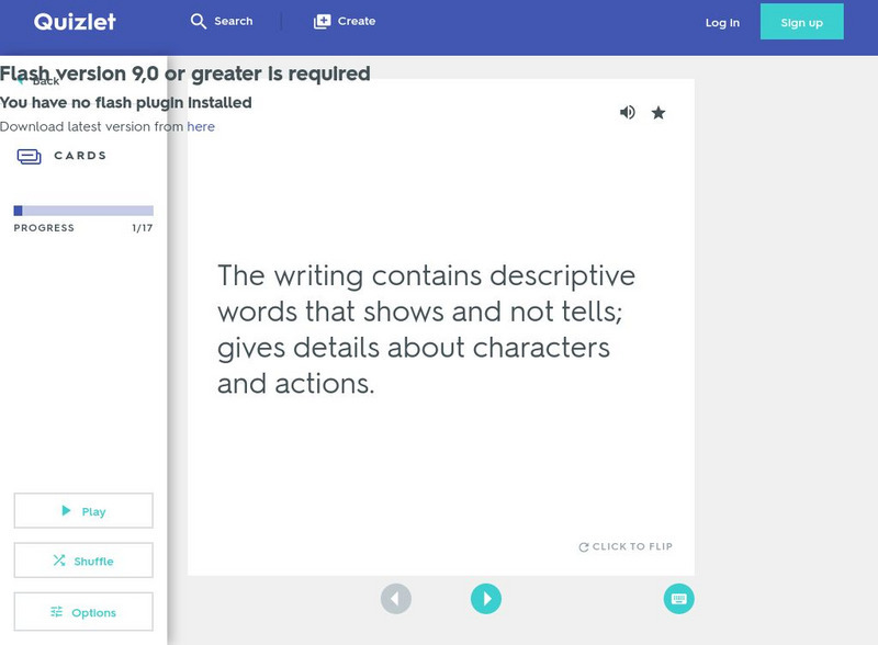 Quizlet: Text Structure: Flashcards Activity Quizlet: Text Structure: Flashcards Activity