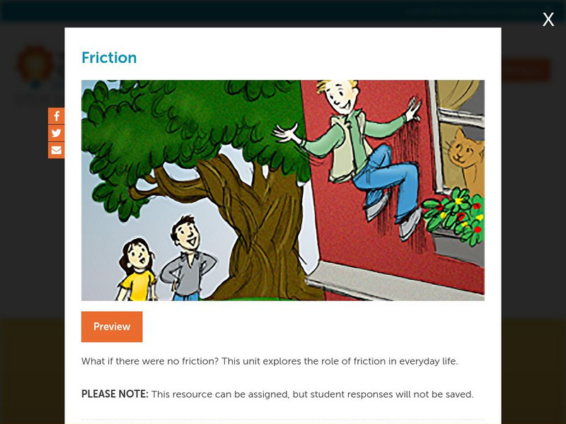 Concord Consortium: Friction Unit Plan