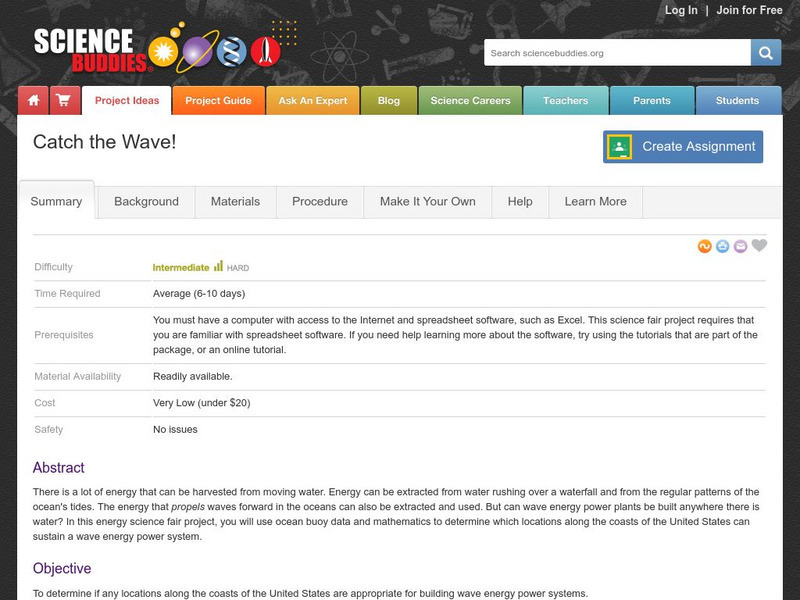 Science Buddies: Catch the Wave! Activity Science Buddies: Catch the Wave! Activity