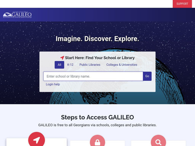 University of Georgia: Galileo: Georgia's Virtual Library Website University of Georgia: Galileo: Georgia's Virtual Library Website