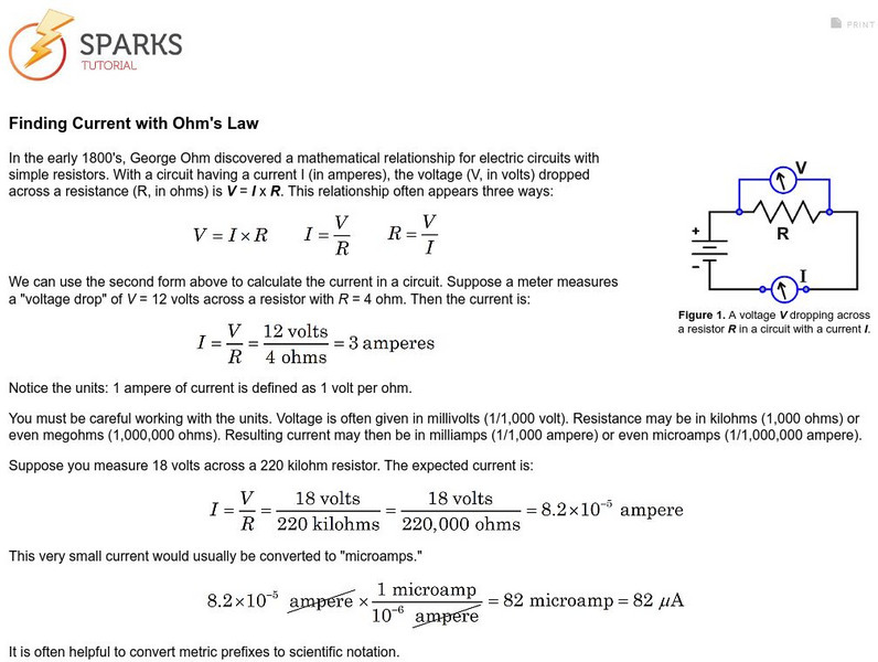 Concord Consortium: Finding Current With Ohm's Law eBook Concord Consortium: Finding Current With Ohm's Law eBook