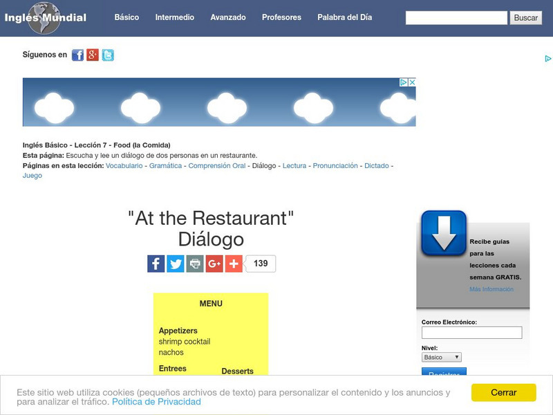 Ingles Mundial: Clothes (La Ropa): Listening/dialogs Activity Ingles Mundial: Clothes (La Ropa): Listening/dialogs Activity