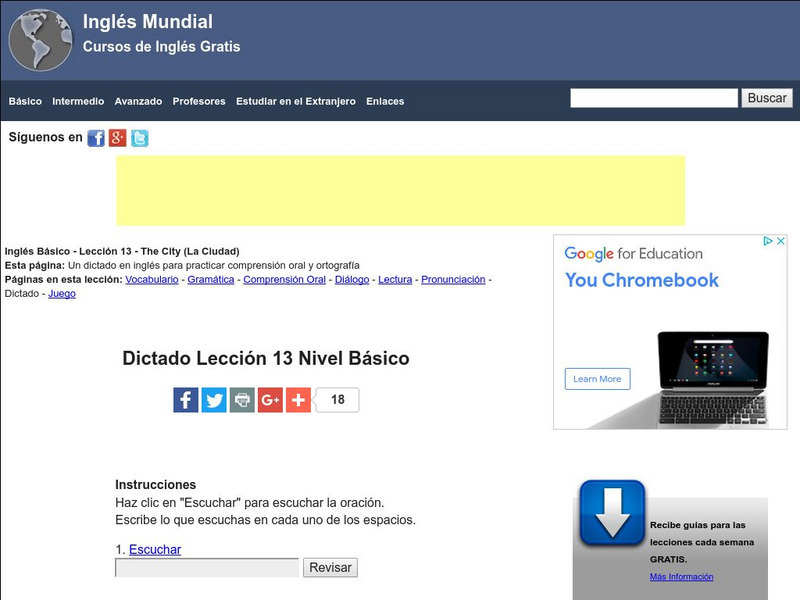 Ingles Mundial: The City Dictation (La Ciudad Dictado) Activity Ingles Mundial: The City Dictation (La Ciudad Dictado) Activity