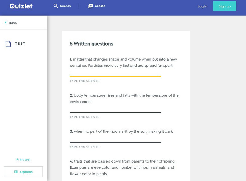 Quizlet: 4th Grade: Isat Science: Vocabulary: Test Unknown Type Quizlet: 4th Grade: Isat Science: Vocabulary: Test Unknown Type