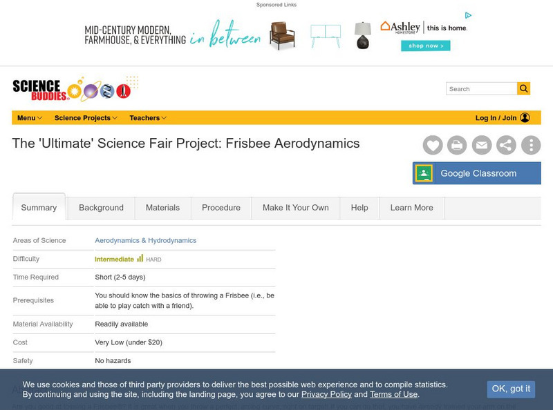Science Buddies: The 'Ultimate' Science Fair Project: Flying Disk Aerodynamics Activity Science Buddies: The 'Ultimate' Science Fair Project: Flying Disk Aerodynamics Activity
