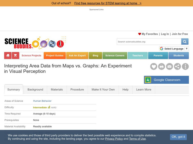 Science Buddies: Interpreting Area Data From Maps vs. Graphs Lesson Plan Science Buddies: Interpreting Area Data From Maps vs. Graphs Lesson Plan