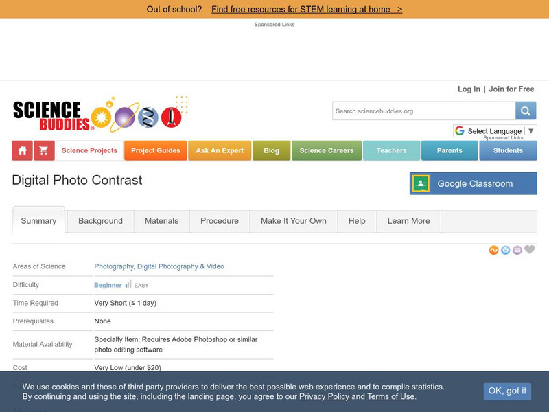 Science Buddies: Digital Photo Contrast Activity Science Buddies: Digital Photo Contrast Activity