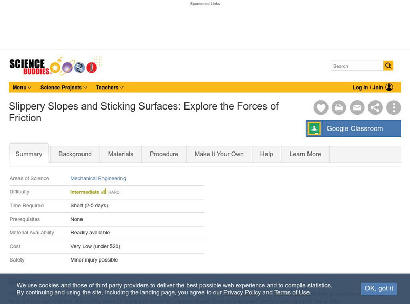 Science Buddies: Explore the Forces of Friction Activity Science Buddies: Explore the Forces of Friction Activity