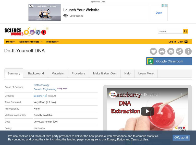 Science Buddies: Do It Yourself Dna Activity Science Buddies: Do It Yourself Dna Activity