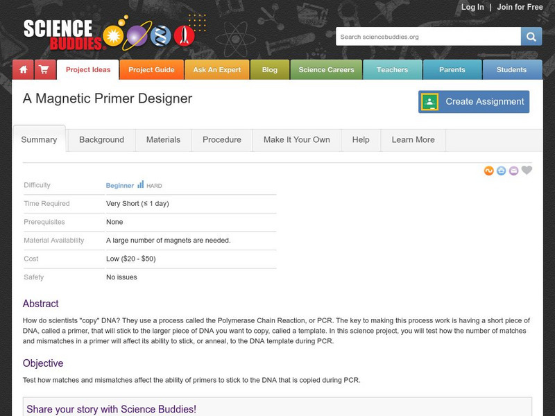 Science Buddies: A Magnetic Primer Designer Activity Science Buddies: A Magnetic Primer Designer Activity