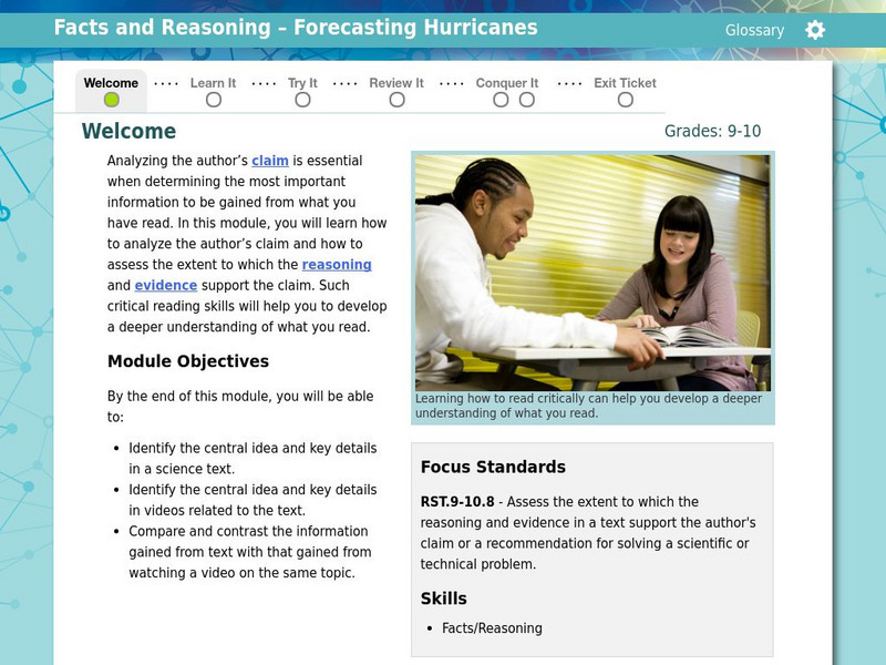 Thinkport: Facts and Reasoning: Forecasting Hurricanes Unit Plan Thinkport: Facts and Reasoning: Forecasting Hurricanes Unit Plan