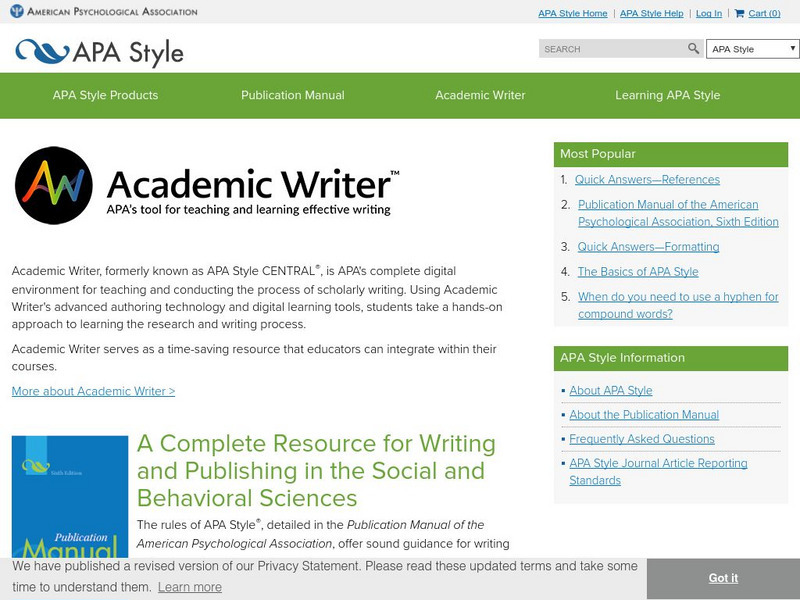 Apa Style Central Handout Apa Style Central Handout