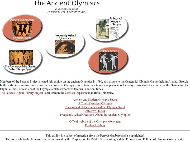 Tufts University: The Ancient Olympics Website Tufts University: The Ancient Olympics Website
