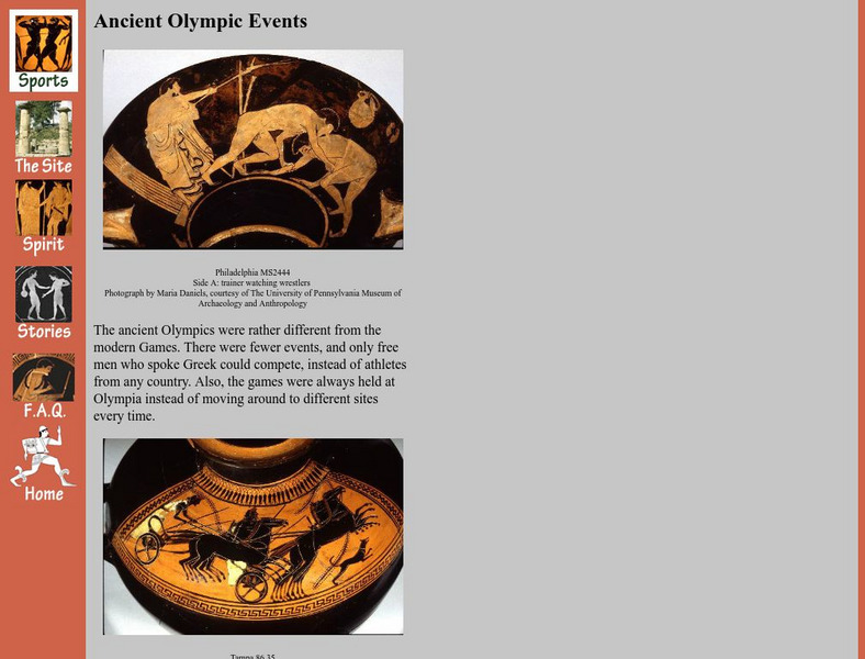 Tufts University: Ancient Olympic Events Website Tufts University: Ancient Olympic Events Website
