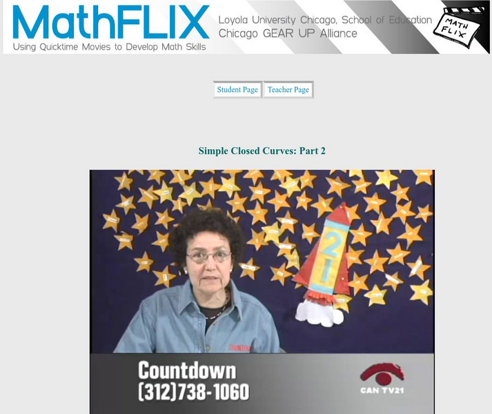 Math Flix: Topology Simple Closed Curves: Part 2 Instructional Video