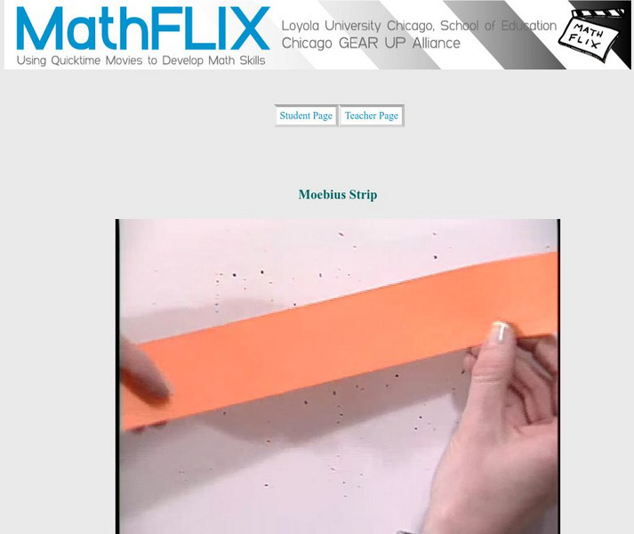 Math Flix: Topology Mobius Strip Instructional Video