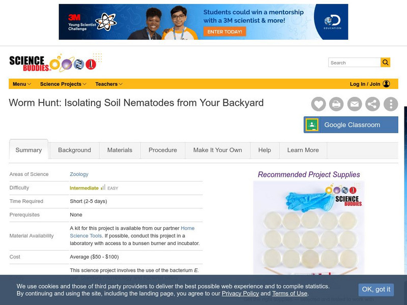 Science Buddies: Worm Hunt: Isolating Soil Nematodes From Your Backyard Activity Science Buddies: Worm Hunt: Isolating Soil Nematodes From Your Backyard Activity