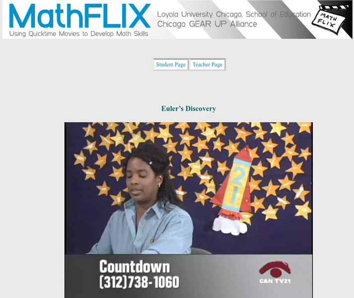 Math Flix: Networks Euler's Discovery Instructional Video