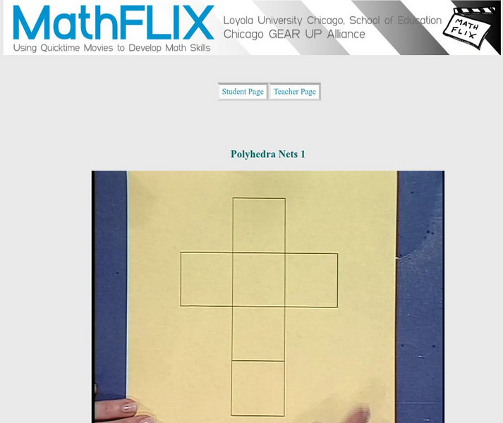 Math Flix: Polyhedra Nets 1 Instructional Video Math Flix: Polyhedra Nets 1 Instructional Video