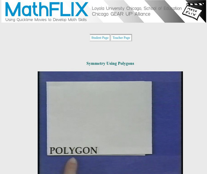 Math Flix: Symmetry Using the Polygon Instructional Video