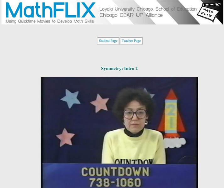 Math Flix: Symmetry Intro 2 Instructional Video