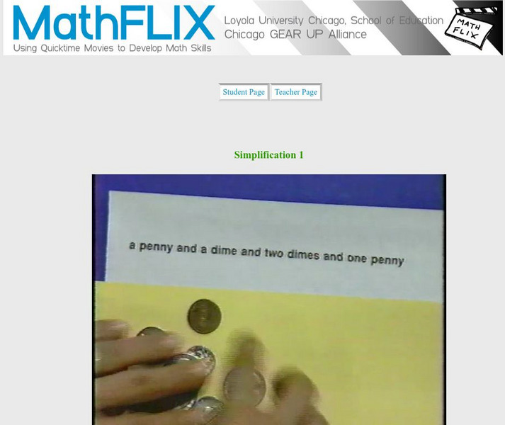 Math Flix: Simplification 1 Instructional Video Math Flix: Simplification 1 Instructional Video