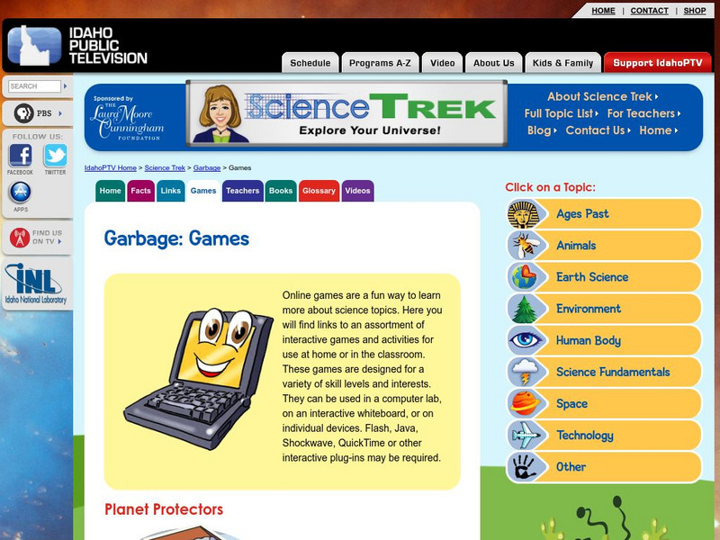 Idaho Public Television: Garbage: Games Activity Idaho Public Television: Garbage: Games Activity