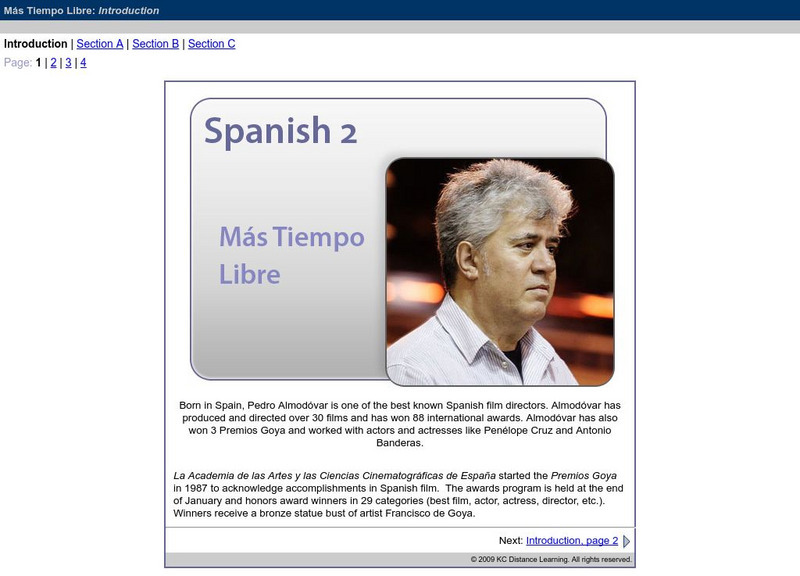 Do Dea: Spanish 2: Unit 9: Mas Tiempo Libre Unit Plan Do Dea: Spanish 2: Unit 9: Mas Tiempo Libre Unit Plan