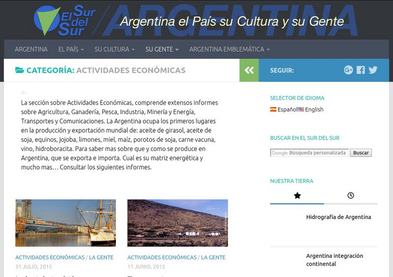 El Sur Del Sur: Actividades Economicas Website El Sur Del Sur: Actividades Economicas Website