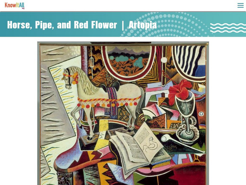 Etv: Artopia: Painting Critic: Horse, Pipe and Red Flower by Joan Miro Activity Etv: Artopia: Painting Critic: Horse, Pipe and Red Flower by Joan Miro Activity