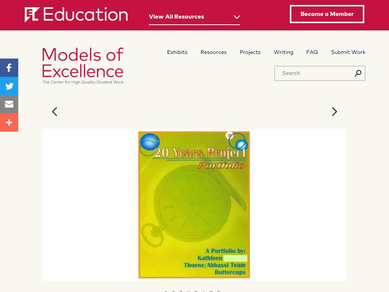 El Education: 20 Years Project Portfolio Unknown Type El Education: 20 Years Project Portfolio Unknown Type