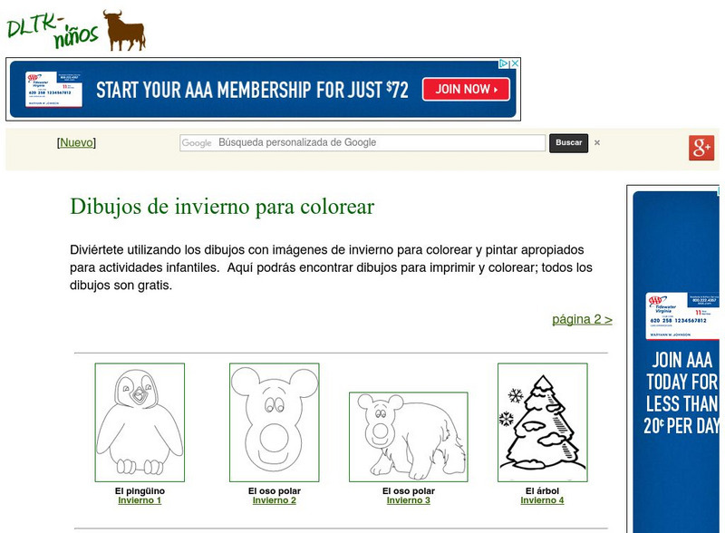 Dltk Ninos: Dibujos De Invierno Para Colorear Activity Dltk Ninos: Dibujos De Invierno Para Colorear Activity